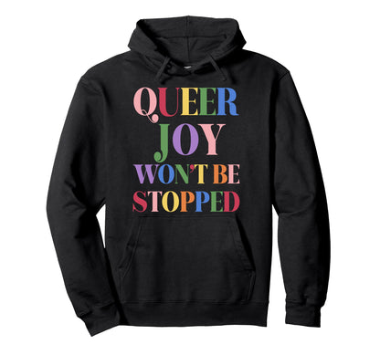 You Cant Ban Queer Joy Floral Lesbian Hoodie - Minimalist Print Unisex - T-Shirt, Sweatshirt, Hoodie
