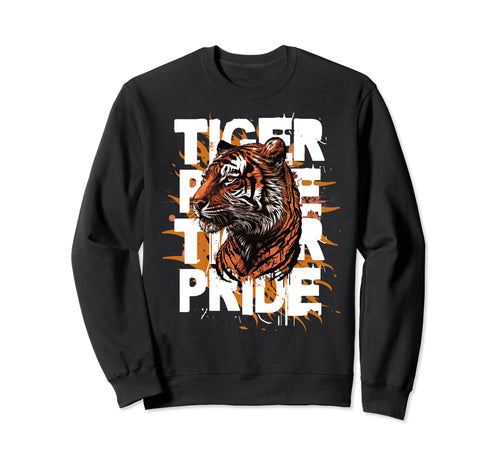 Tiger Pride Day Mom Dad Tigers Sweatshirt - Aesthetic Graphic Men Women - T-Shirt, Sweatshirt, Hoodie