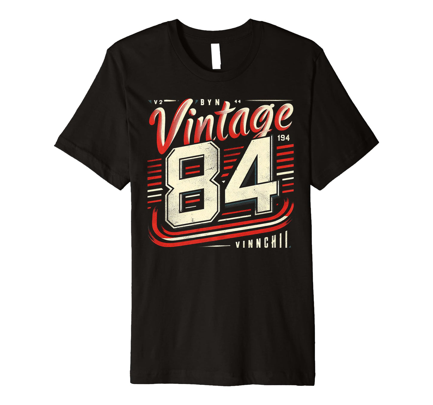 1984 Birthday 84 Born 1984 Typography T-Shirt - Graphic Print for Adults - T-Shirt, Sweatshirt, Hoodie