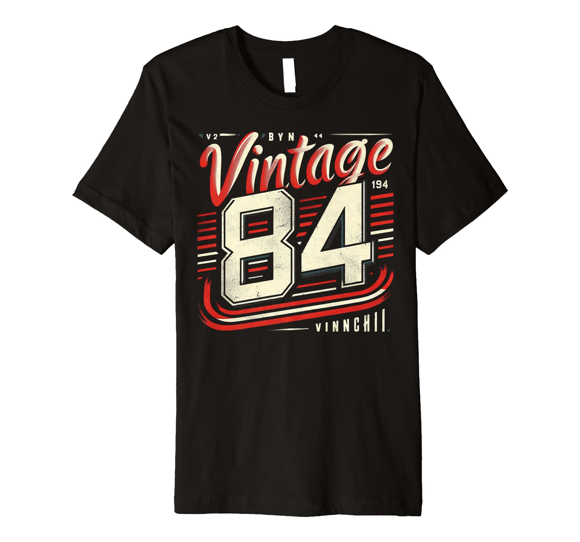 1984 Birthday 84 Born 1984 Typography T-Shirt - Graphic Print for Adults - T-Shirt, Sweatshirt, Hoodie