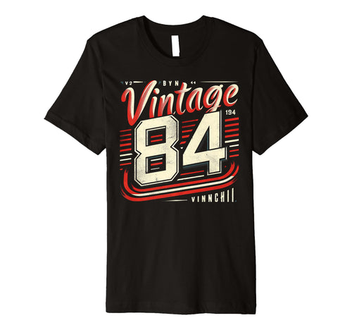 1984 Birthday 84 Born 1984 Typography T-Shirt - Graphic Print for Adults - T-Shirt, Sweatshirt, Hoodie
