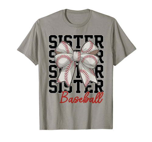 Baseball Sister Coquette Bow Biggest T-Shirt - Streetwear Style Men Women - T-Shirt, Sweatshirt, Hoodie