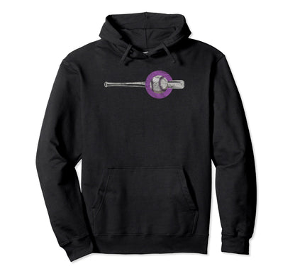 Colorado Baseball Fan Distressed State Hoodie - Custom Art Print Men Women - T-Shirt, Sweatshirt, Hoodie