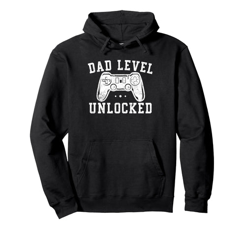 Dad Level Unlocked New Dad To Be Gifts Hoodie - Graphic Print for Adults - T-Shirt, Sweatshirt, Hoodie