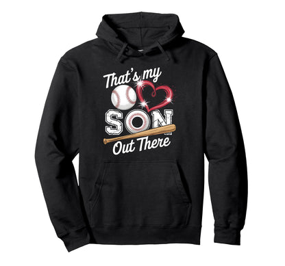 Thats My Son Baseball Grandma Mothers Day Hoodie - Streetwear Style Unisex - T-Shirt, Sweatshirt, Hoodie