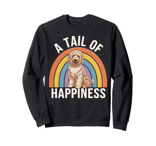 Tail Happiness Golden Doodle Dog Sweatshirt - Unique Graphic Men Women - T-Shirt, Sweatshirt, Hoodie