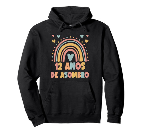 12 Year Old Boho Rainbow 12Th Spanish Hoodie - Unique Graphic Unisex - T-Shirt, Sweatshirt, Hoodie
