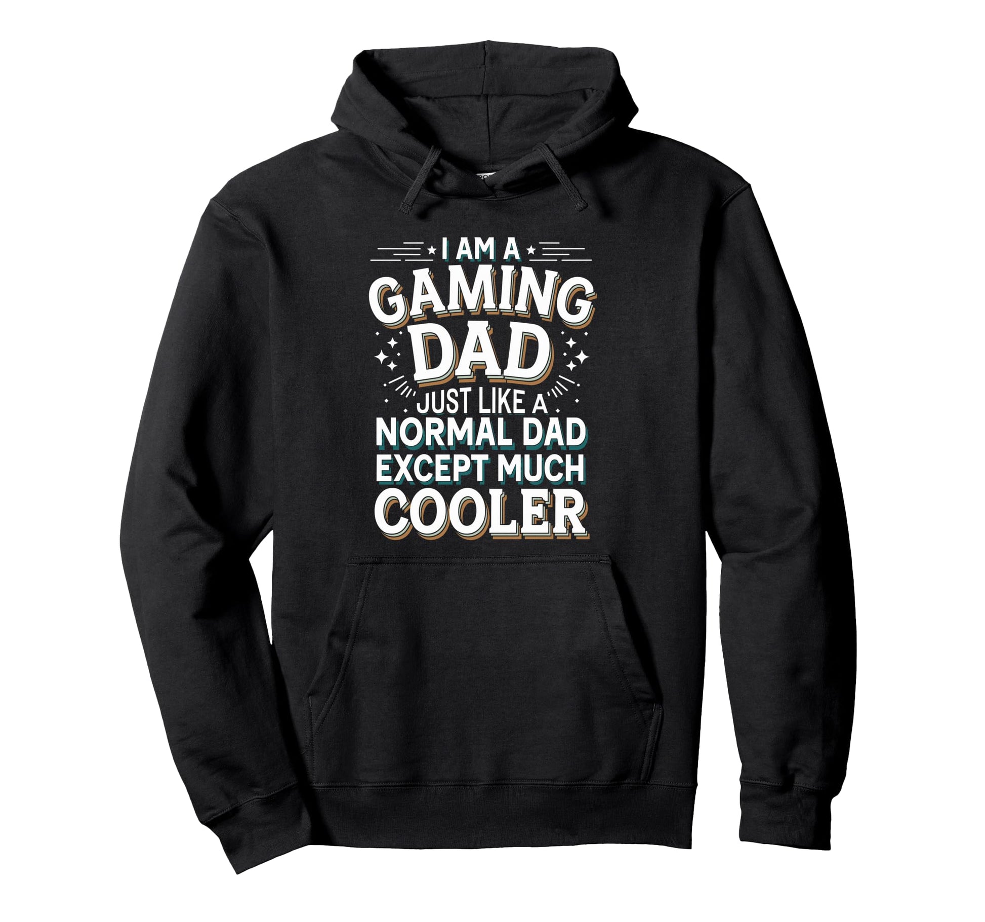 Gaming Dad Cooler Than Normal Dad Hoodie - Aesthetic Graphic Men Women - T-Shirt, Sweatshirt, Hoodie