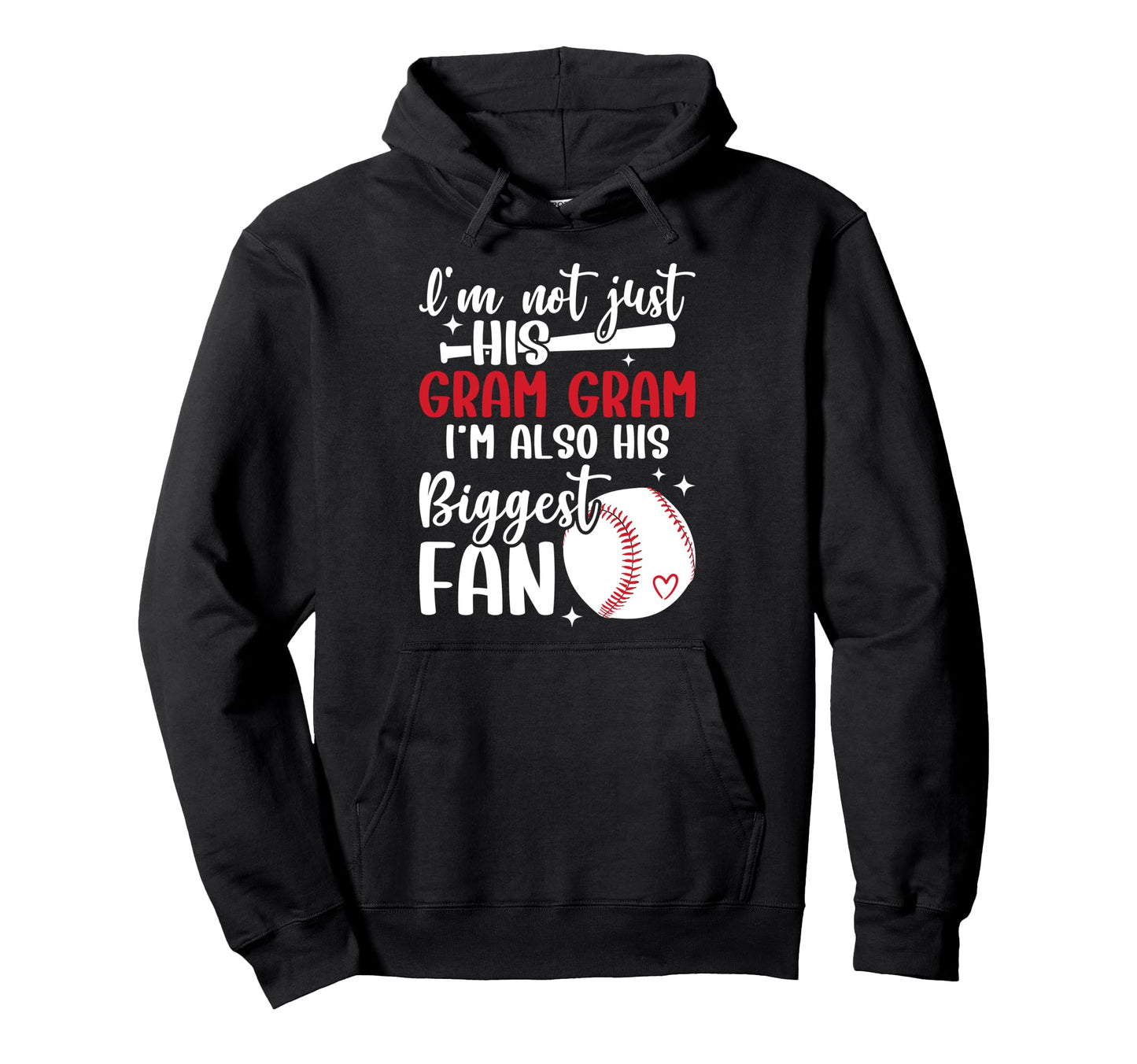 Proud Baseball Gram Gram Baseball Player Hoodie - Graphic Print for Adults - T-Shirt, Sweatshirt, Hoodie