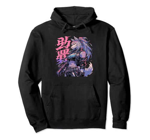 Goth Grunge Demon Anime Furry Wolf Horror Hoodie - Minimalist Print Unisex - T-Shirt, Sweatshirt, Hoodie