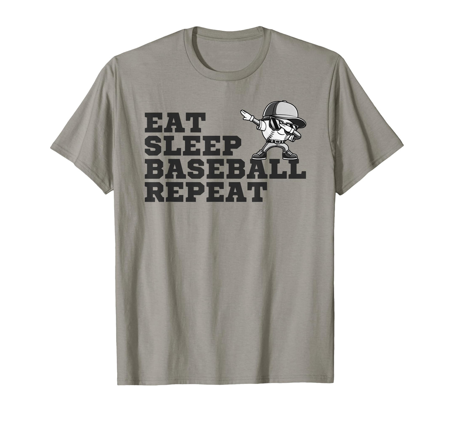 Eat Sleep Baseball Repeat Funny Parents T-Shirt - Novelty Apparel Unisex - T-Shirt, Sweatshirt, Hoodie