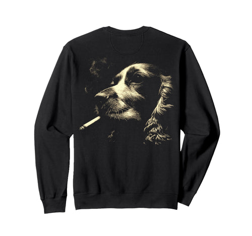 English Cocker Spaniel Smoking Sweatshirt - Aesthetic Graphic Unisex - T-Shirt, Sweatshirt, Hoodie