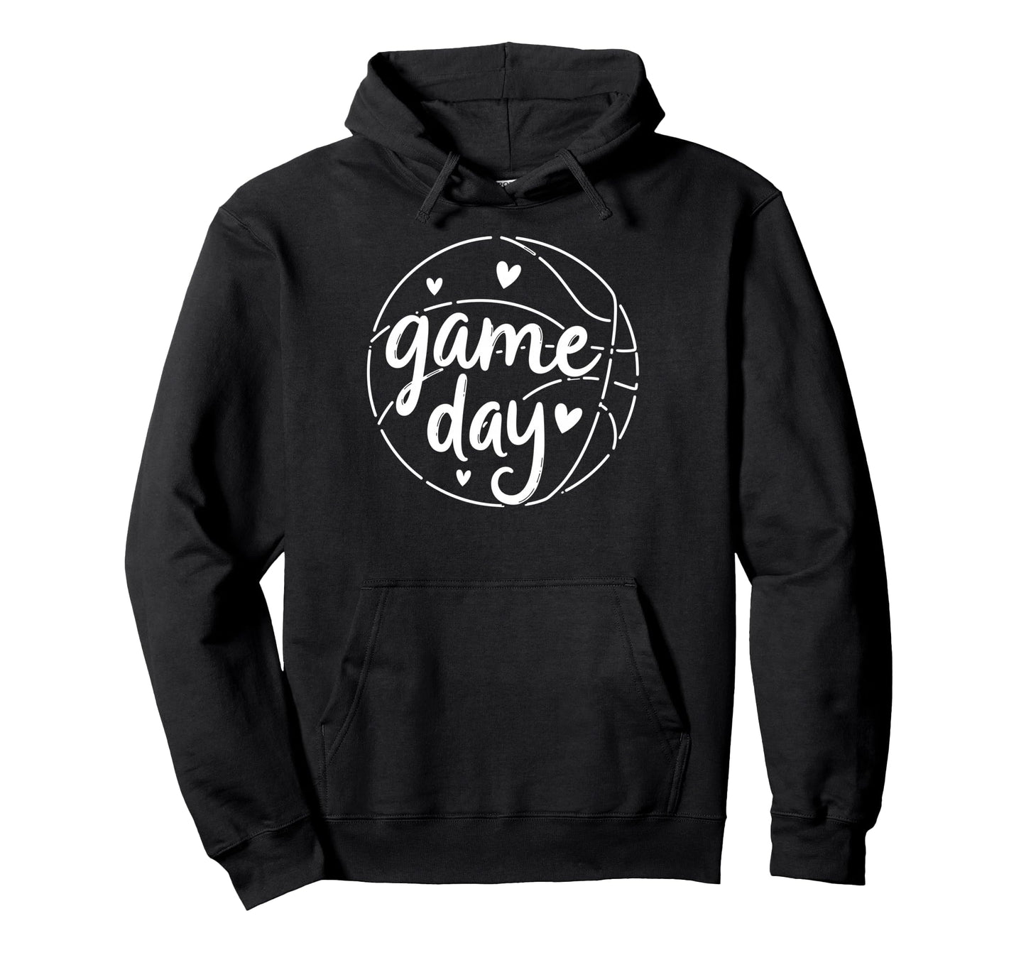 Game Day Vibes Basketball Player Fan Mom Hoodie - Minimalist Print Unisex - T-Shirt, Sweatshirt, Hoodie