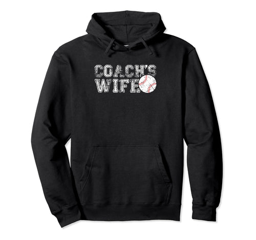 Coachs Wife Baseball Funny Sport Hoodie - Trendy Graphic Men Women - T-Shirt, Sweatshirt, Hoodie