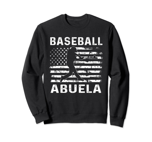 Baseball Abuela Grandma Usa Flag 4Th Sweatshirt - Novelty Apparel Unisex - T-Shirt, Sweatshirt, Hoodie