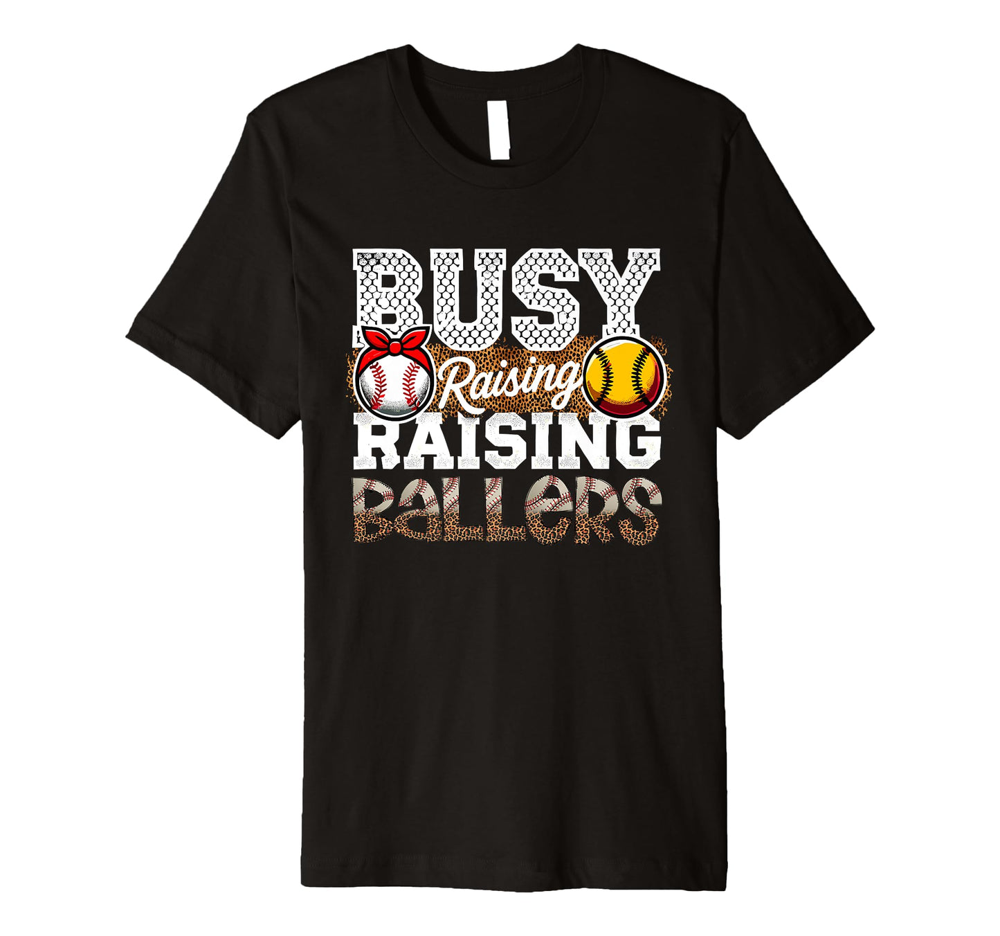 Busy Raising Ballers Leopard T-Shirt - Aesthetic Graphic Men Women - T-Shirt, Sweatshirt, Hoodie