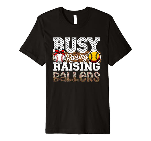 Busy Raising Ballers Leopard T-Shirt - Aesthetic Graphic Men Women - T-Shirt, Sweatshirt, Hoodie