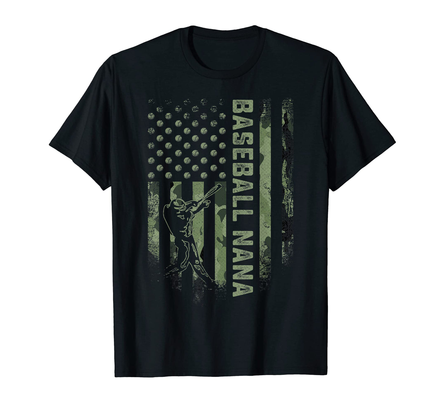 Usa Camouflage Proud Baseball Nana T-Shirt - Fun Novelty Design Men Women - T-Shirt, Sweatshirt, Hoodie