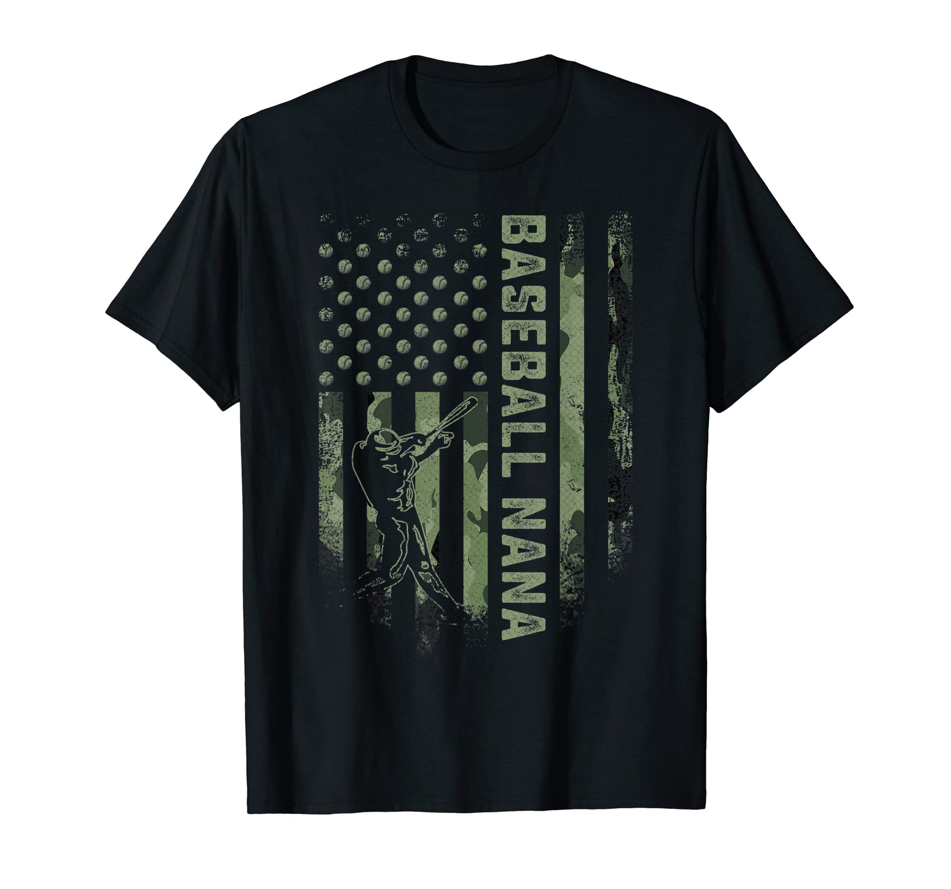 Usa Camouflage Proud Baseball Nana T-Shirt - Fun Novelty Design Men Women - T-Shirt, Sweatshirt, Hoodie
