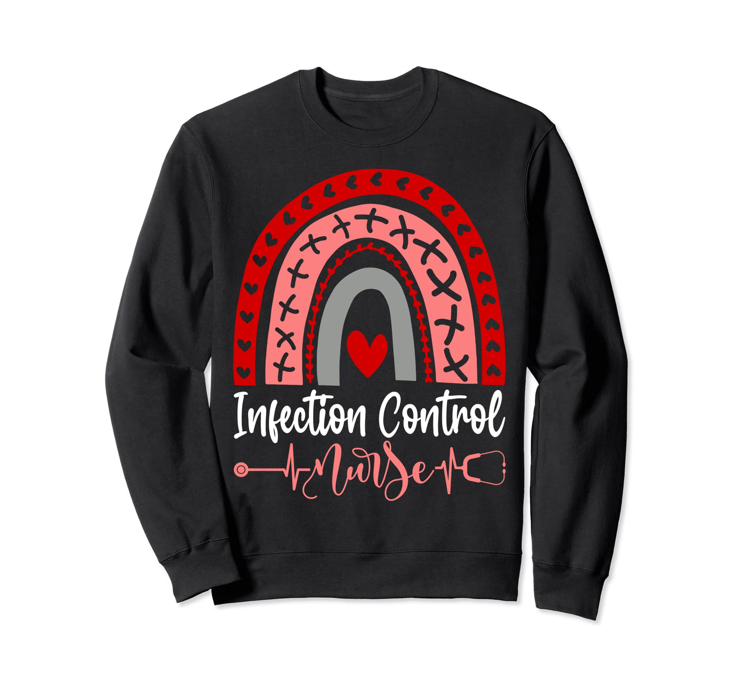 Funny Nurse Infection Control Sweatshirt - Minimalist Print Men Women - T-Shirt, Sweatshirt, Hoodie