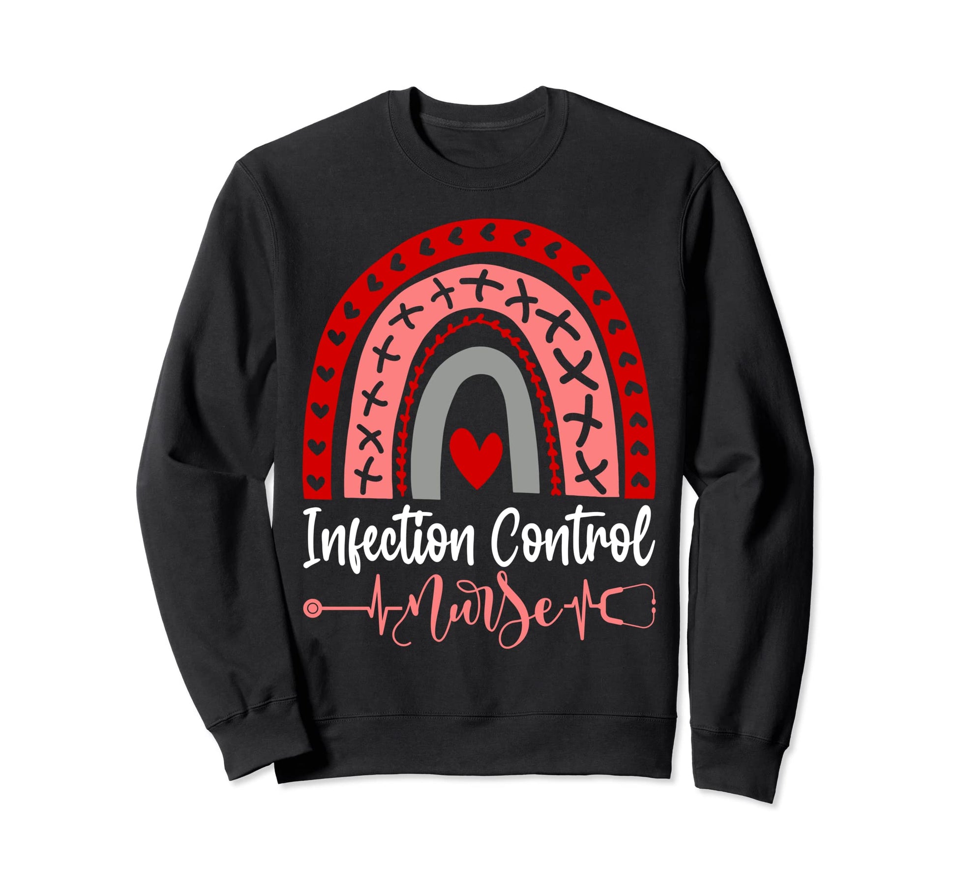 Funny Nurse Infection Control Sweatshirt - Minimalist Print Men Women - T-Shirt, Sweatshirt, Hoodie