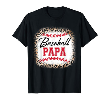 Baseball Dad Papa Fathers Day T-Shirt - Trendy Graphic Unisex - T-Shirt, Sweatshirt, Hoodie
