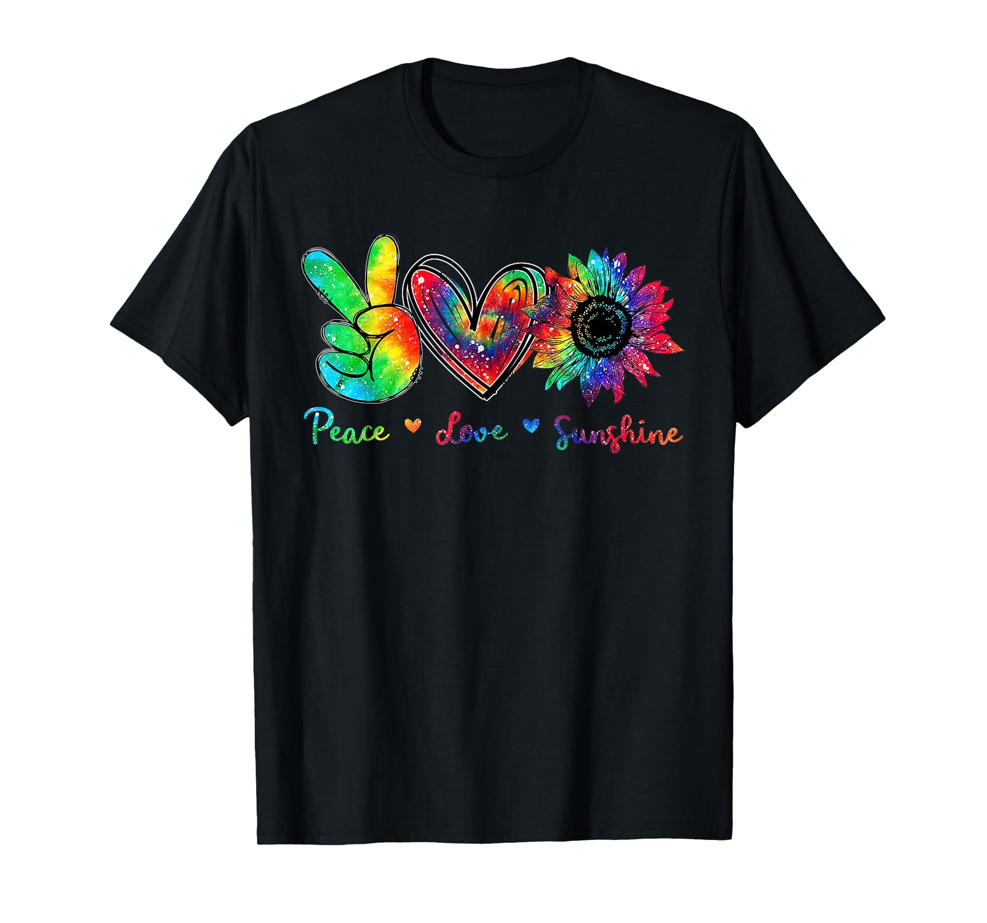 Peace Love Sunshine Sunflower T-Shirt - Casual Everyday Wear for Adults - T-Shirt, Sweatshirt, Hoodie