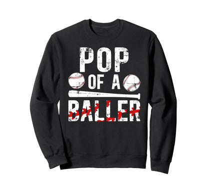Pop Baller Baseball Pop Baseball Sweatshirt - Aesthetic Graphic for Adults - T-Shirt, Sweatshirt, Hoodie