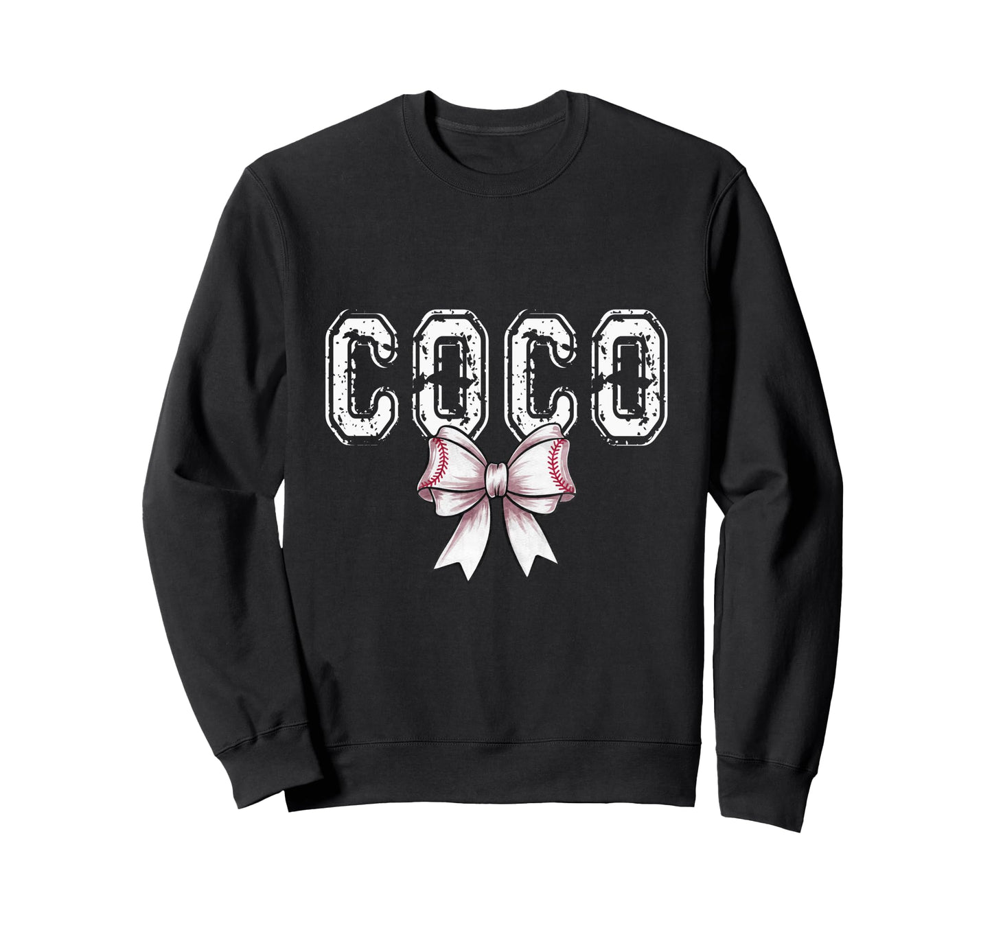 Coquette Baseball Coco Spirit Sweatshirt - Minimalist Print for Adults - T-Shirt, Sweatshirt, Hoodie