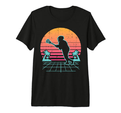 Lacrosse Vaporwave Aesthetic 80S 90S T-Shirt - Unique Graphic for Adults - T-Shirt, Sweatshirt, Hoodie