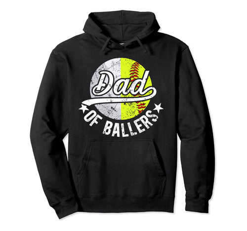 Dad Ballers Proud Volleyball Hoodie - Aesthetic Graphic for Adults - T-Shirt, Sweatshirt, Hoodie