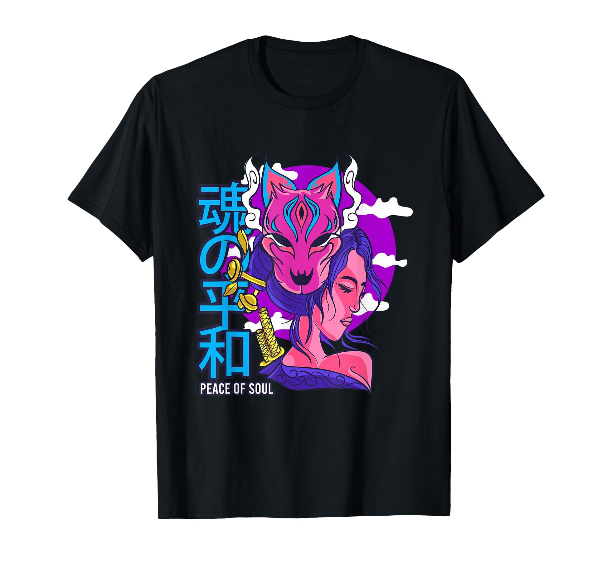 Japan Kitsune Fox Aesthetic Edgy Streetwear T-Shirt - Trendy Graphic Unisex - T-Shirt, Sweatshirt, Hoodie