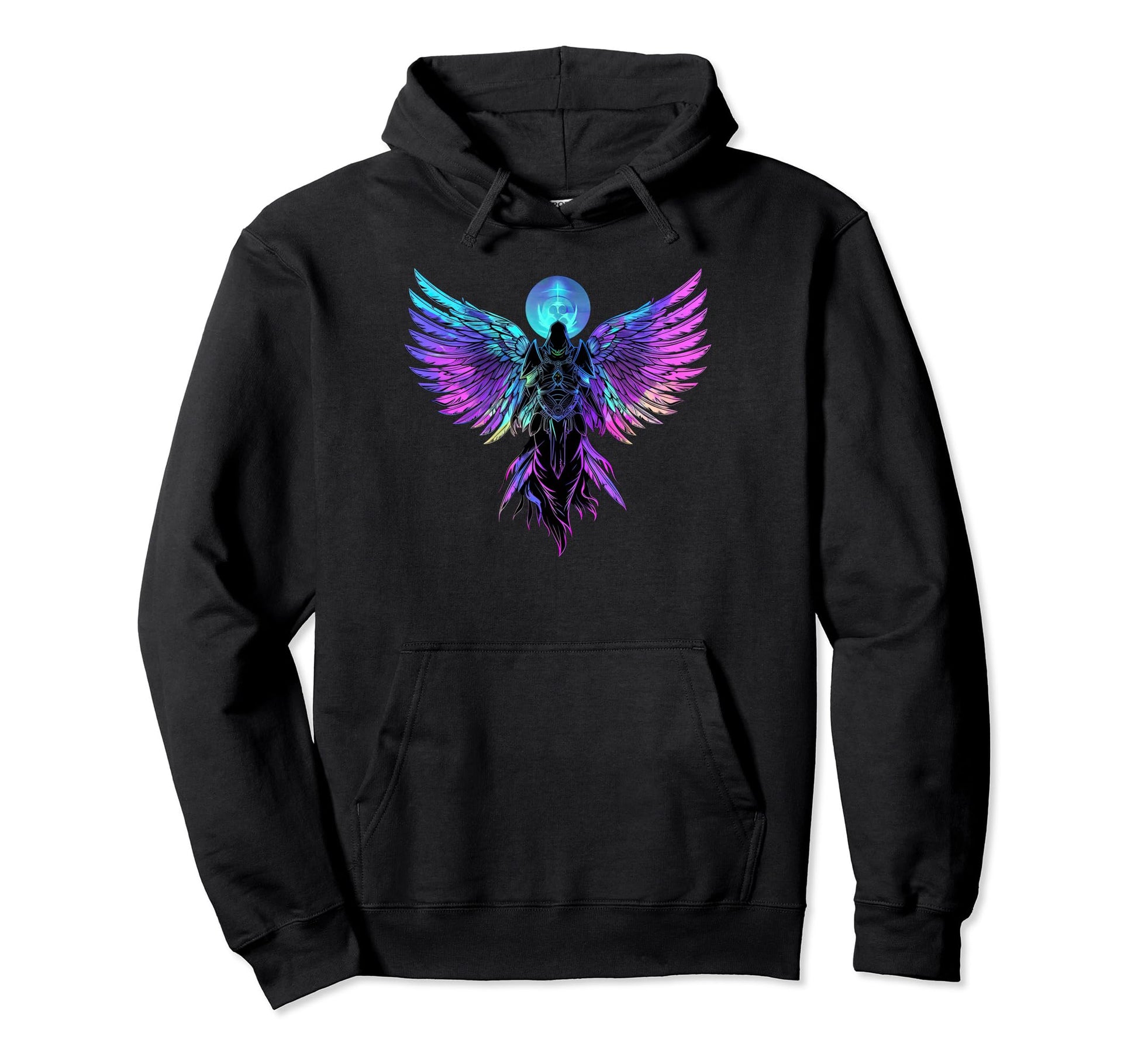 Warrior Angel Vaporwave Archangel Hoodie - Novelty Apparel for Adults - T-Shirt, Sweatshirt, Hoodie