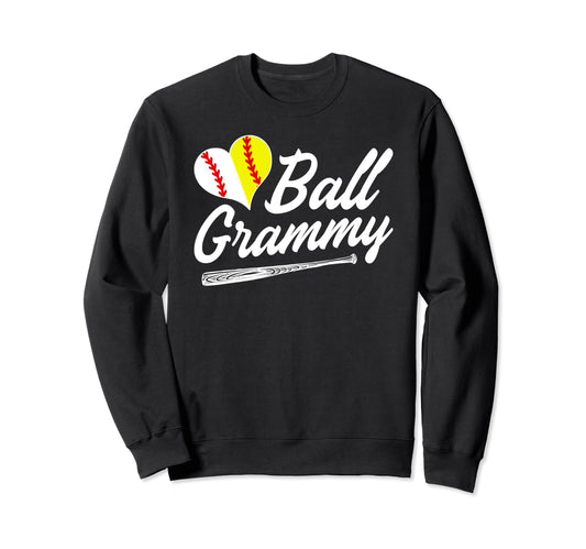 Ball Grammy Softball Baseball Sweatshirt - Custom Art Print Men Women - T-Shirt, Sweatshirt, Hoodie