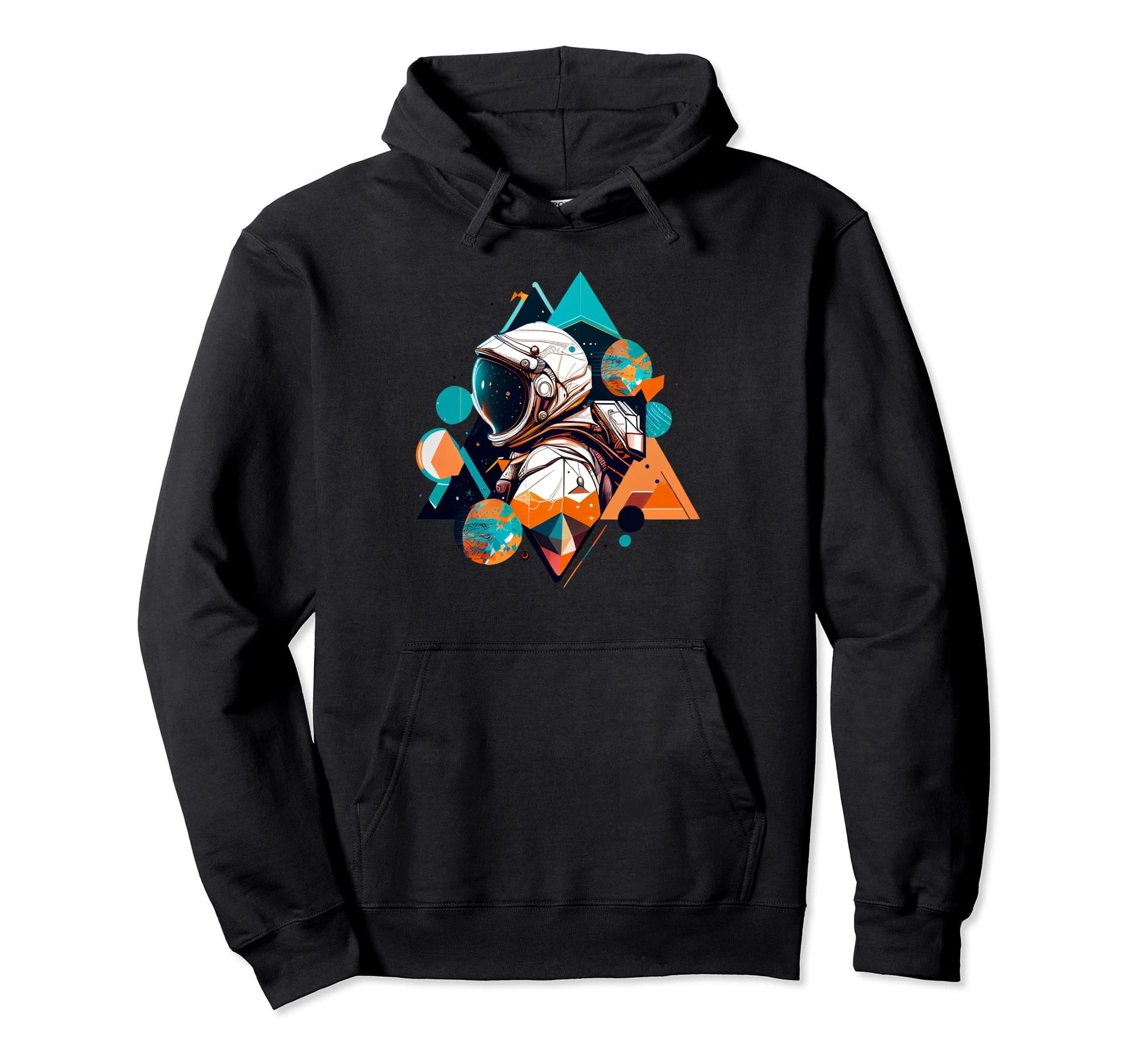 Astronaut Space Aesthetic Art Wave Hoodie - Minimalist Print for Adults - T-Shirt, Sweatshirt, Hoodie