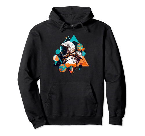 Astronaut Space Aesthetic Art Wave Hoodie - Minimalist Print for Adults - T-Shirt, Sweatshirt, Hoodie