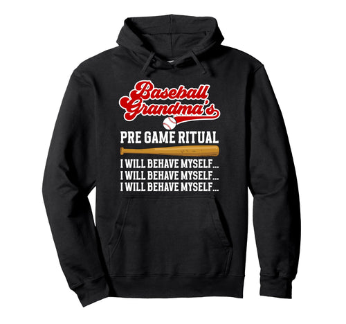 Baseball Grandma Funny Grandma Hoodie - Casual Everyday Wear Men Women - T-Shirt, Sweatshirt, Hoodie