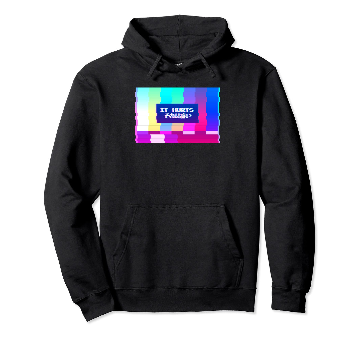 It Hurts Aesthetic Vaporwave 90S Hoodie - Casual Everyday Wear for Adults - T-Shirt, Sweatshirt, Hoodie