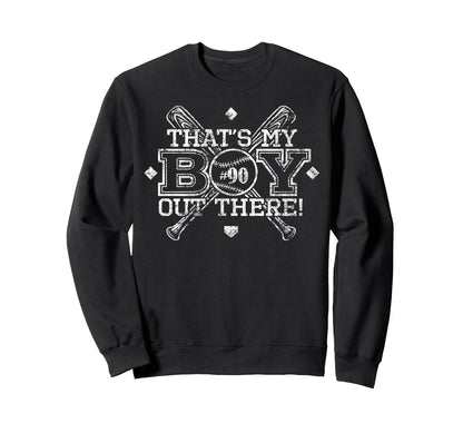 Baseball Mom Dad Thats My Proud Sweatshirt - Novelty Apparel for Adults - T-Shirt, Sweatshirt, Hoodie