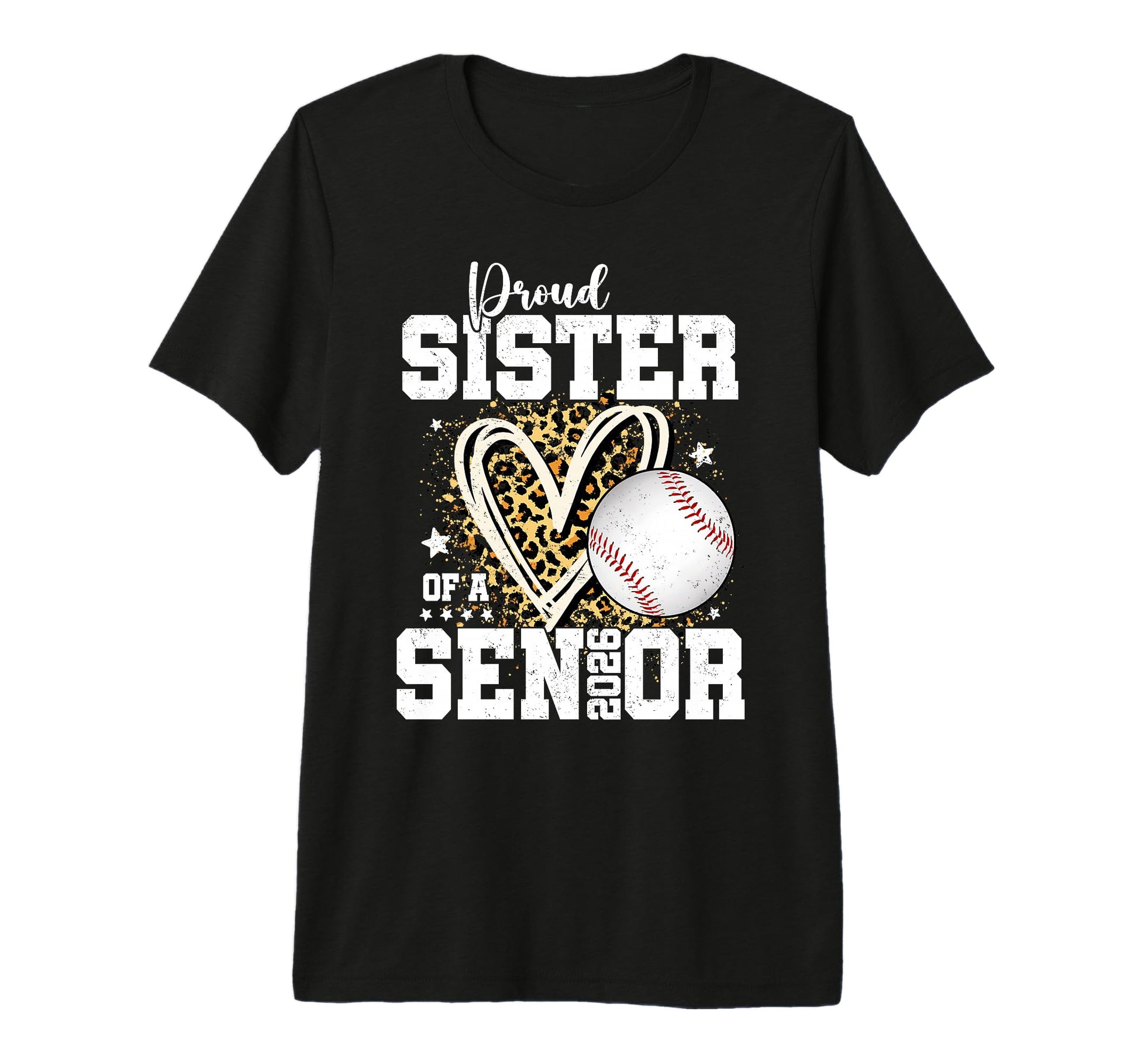 Proud Sister 2026 Senior Baseball T-Shirt - Minimalist Print for Adults - T-Shirt, Sweatshirt, Hoodie