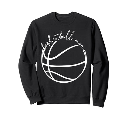 Basketball Mom Game Day Basketball Mama Sweatshirt - Graphic Print Unisex - T-Shirt, Sweatshirt, Hoodie