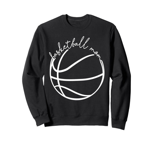 Basketball Mom Game Day Basketball Mama Sweatshirt - Graphic Print Unisex - T-Shirt, Sweatshirt, Hoodie