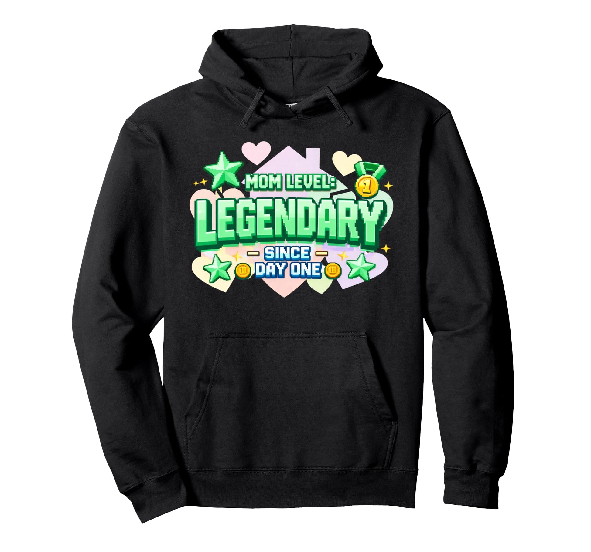 Funny Gamer Mom Mom Level Legendary Since Hoodie - Graphic Print Men Women - T-Shirt, Sweatshirt, Hoodie