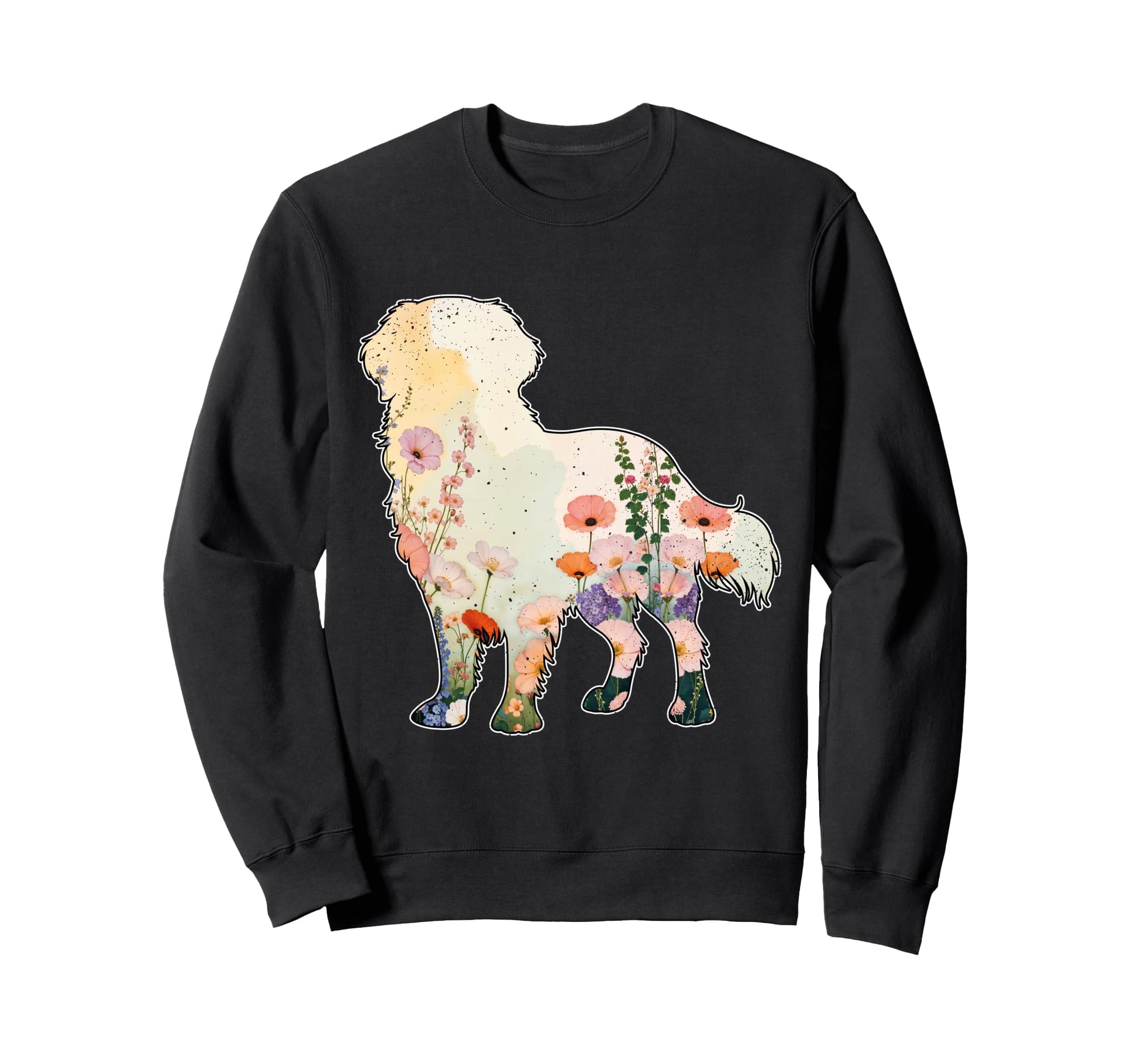 Boho Golden Retriever Moms Floral Sweatshirt - Graphic Print for Adults - T-Shirt, Sweatshirt, Hoodie