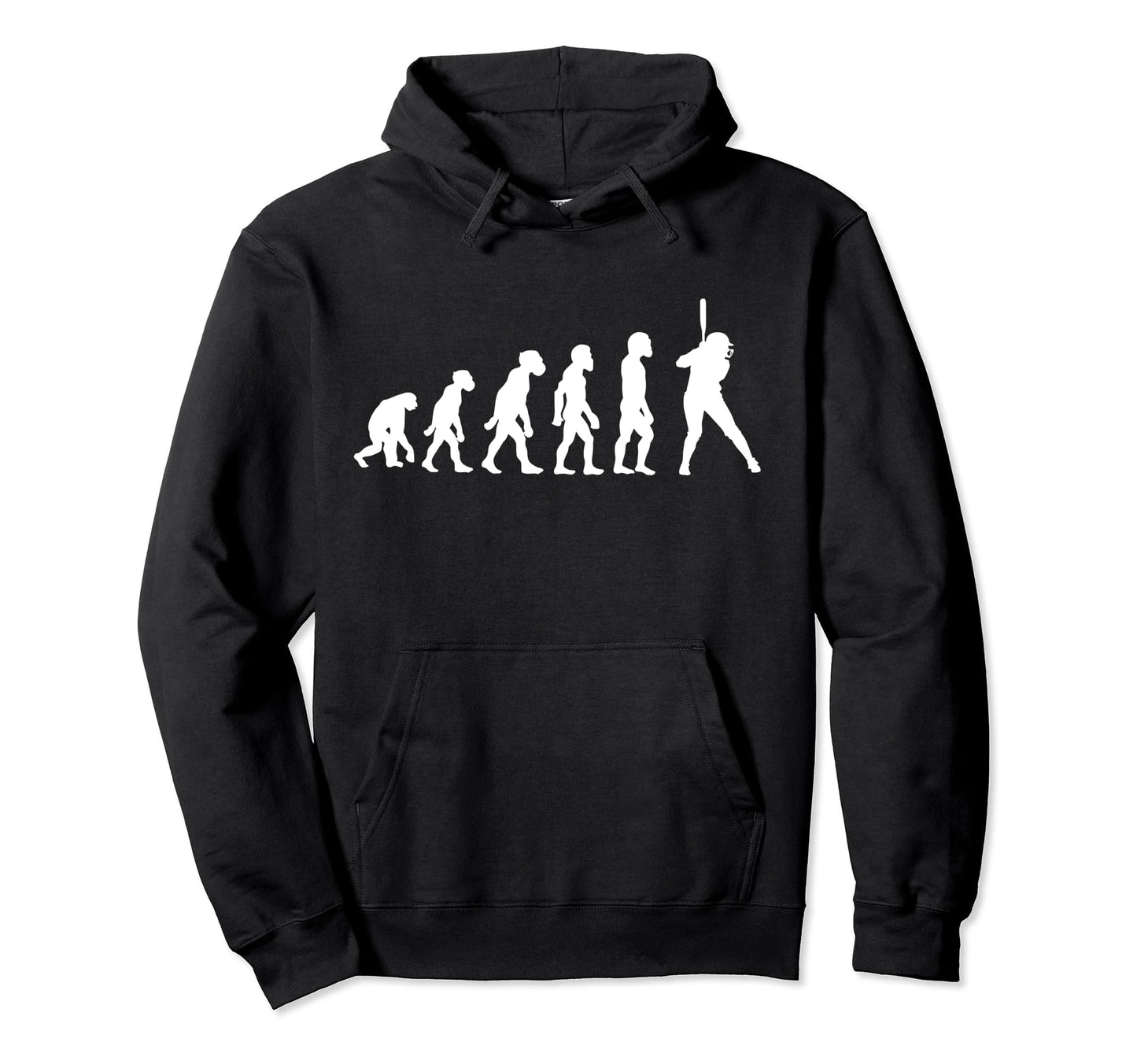 Funny Human Softball Player Hoodie - Fun Novelty Design for Adults - T-Shirt, Sweatshirt, Hoodie