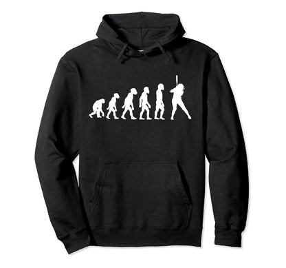 Funny Human Softball Player Hoodie - Fun Novelty Design for Adults - T-Shirt, Sweatshirt, Hoodie
