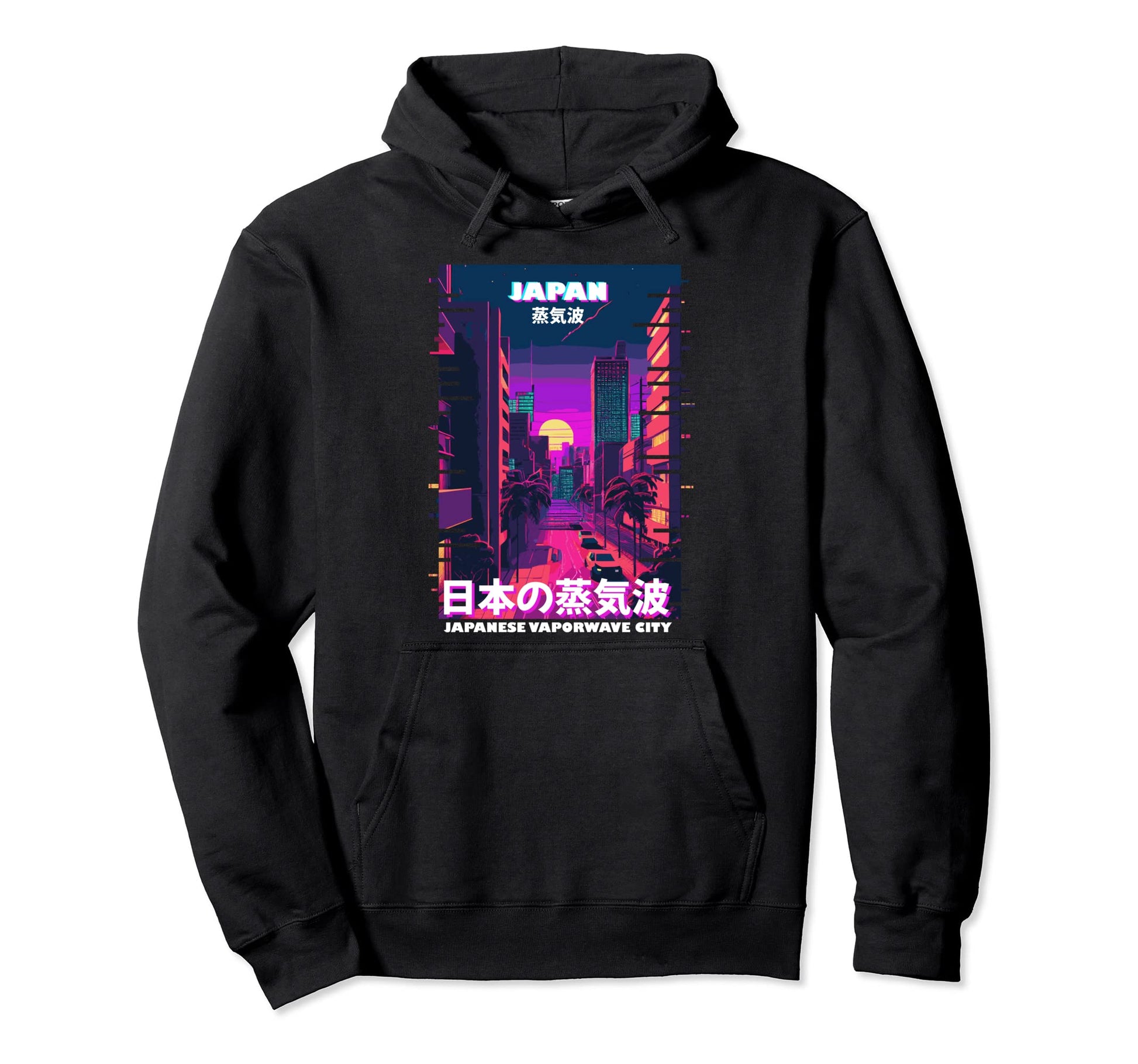 Tokyo City Pop Japan Vaporwave Cyber Hoodie - Minimalist Print Men Women - T-Shirt, Sweatshirt, Hoodie