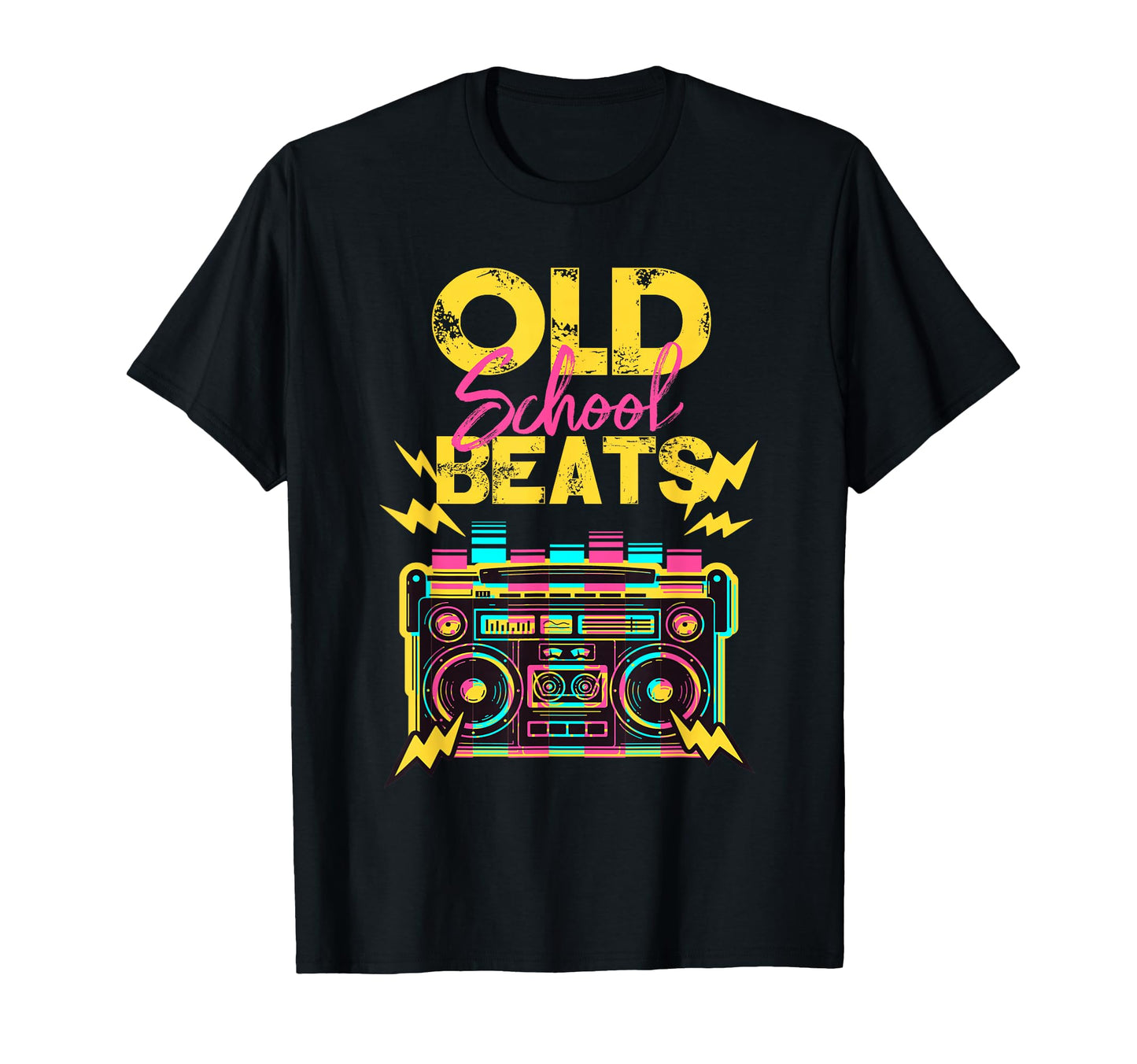 Ghetto Blaster Boombox 80S Hip Hop T-Shirt - Custom Art Print for Adults - T-Shirt, Sweatshirt, Hoodie