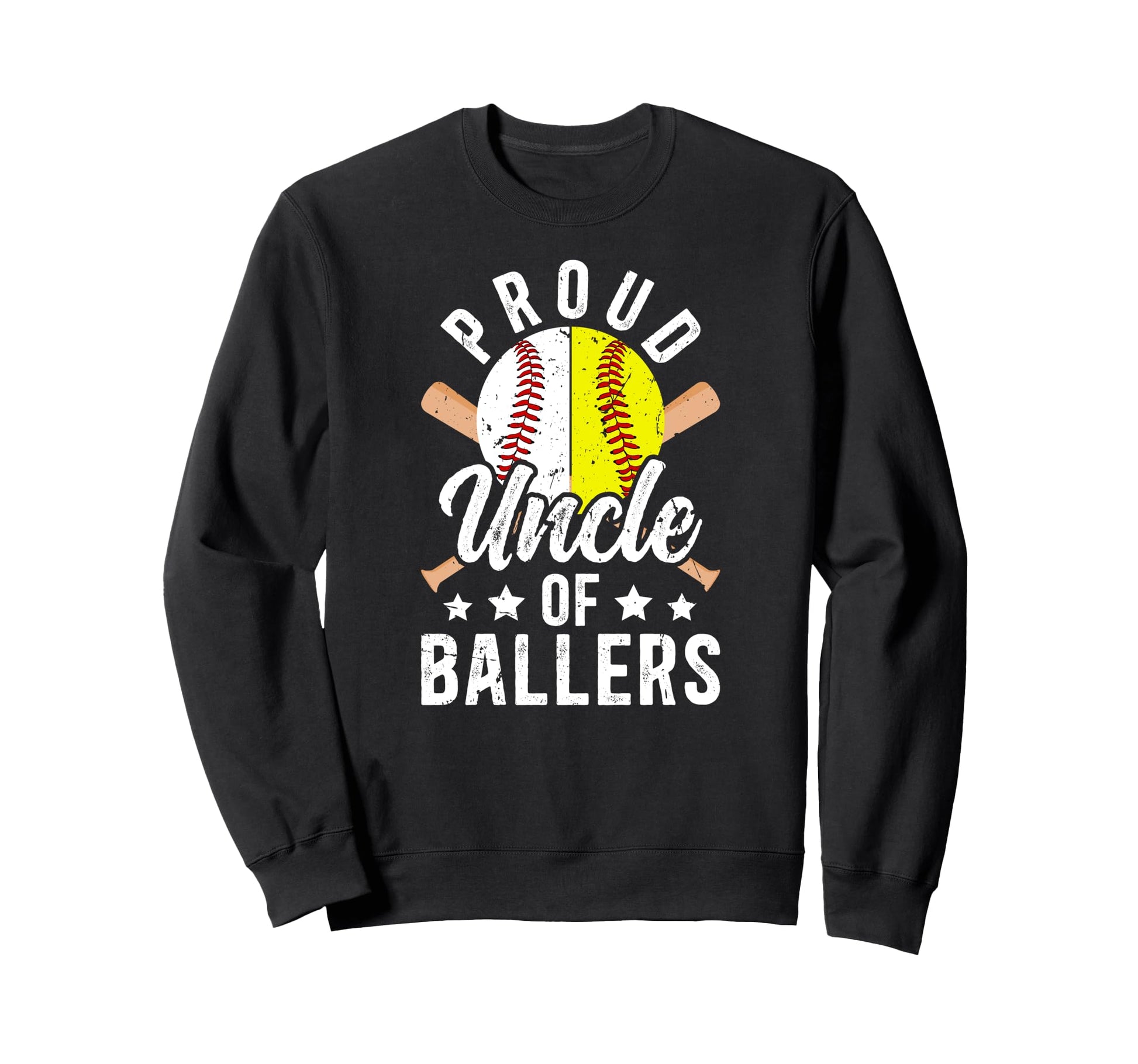 Proud Uncle Ballers Baseball Sweatshirt - Casual Everyday Wear Men Women - T-Shirt, Sweatshirt, Hoodie