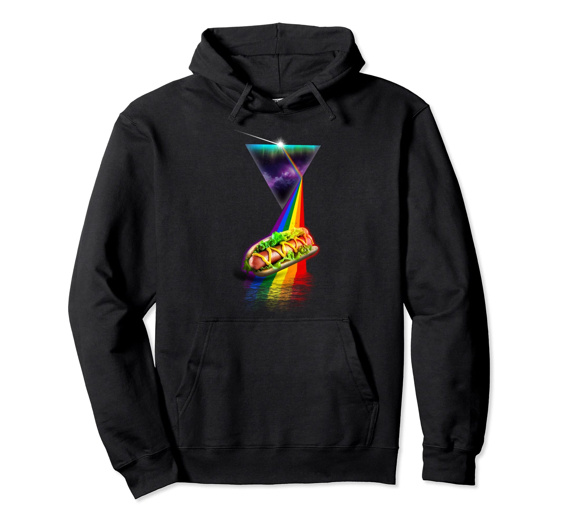 Prism Hotdog Hoodie - Casual Everyday Wear Unisex - T-Shirt, Sweatshirt, Hoodie
